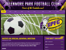 Tablet Screenshot of glenmoreparkfootball.com.au